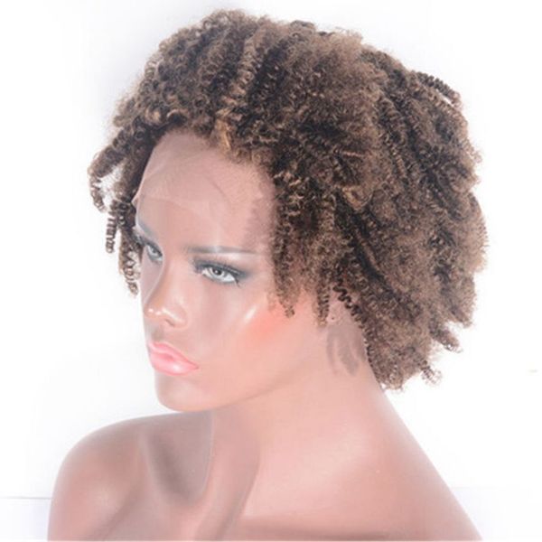 kinky curly lace front human hair wigs african american 4# colored 12 inch brazilian remy hair wig, Black;brown
kinky curly lace front human hair wigs african american 4# colored 12 inch brazilian remy hair wig, Black;brown