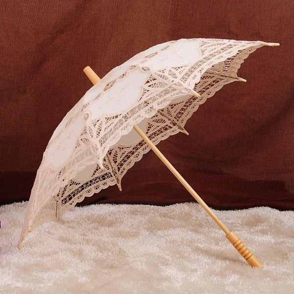 qunyingxiu 2019 new bumbershoot handmade cotton craft lace umbrella wedding decoration pgraphy cosplay lace party umbrella