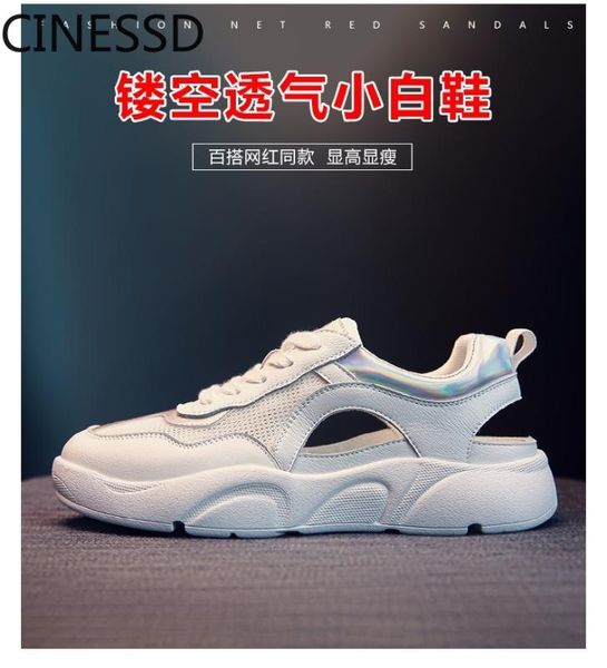 2020 summer ladies sports sandals hollow and breathable white shoes platform sandals women, Black
2020 summer ladies sports sandals hollow and breathable white shoes platform sandals women, Black
