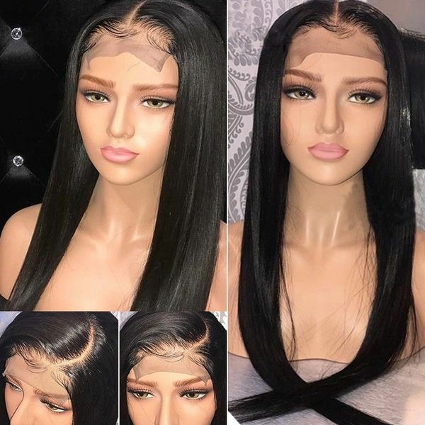 13Ã4 straight lace front human hair wigs for women bleached knots with baby hair natural colored wig brazilian remy, Black;brown
13Ã4 straight lace front human hair wigs for women bleached knots with baby hair natural colored wig brazilian remy, Black;brown