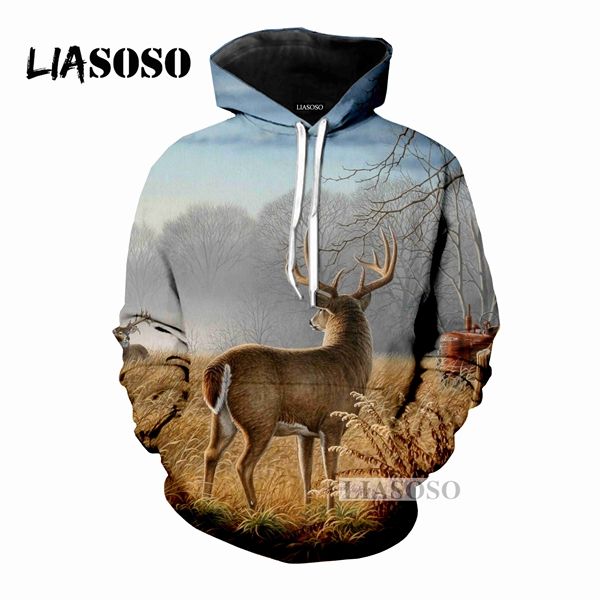 2019 lx 3d print casual funny hipster deer trees clothes women men hooded hoodies sweatshirts pullover harajuku hip hop, Black
2019 lx 3d print casual funny hipster deer trees clothes women men hooded hoodies sweatshirts pullover harajuku hip hop, Black