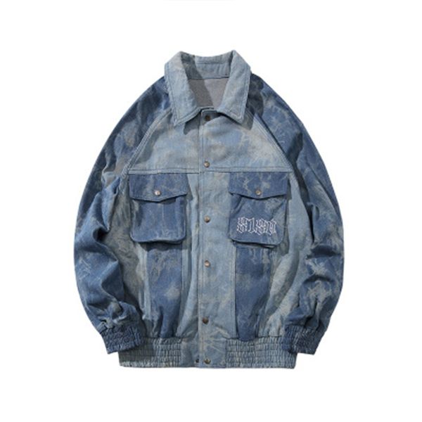 high street men denim jacket trend oversize tie dye letter print spliced washed parka clothes punk outerwear hip hop coat preppy, Black;brown
high street men denim jacket trend oversize tie dye letter print spliced washed parka clothes punk outerwear hip hop coat preppy, Black;brown