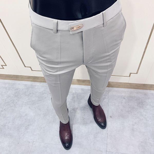 2020 new spring korean casual solid color feet casual nine-point pants slim fashion business non-scald stretch trousers, Black
2020 new spring korean casual solid color feet casual nine-point pants slim fashion business non-scald stretch trousers, Black