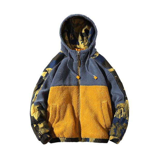 autumn and winter men cotton clothes retro style plush and thickened couple camouflage imitation cashmere jacket coat, Black;brown
autumn and winter men cotton clothes retro style plush and thickened couple camouflage imitation cashmere jacket coat, Black;brown
