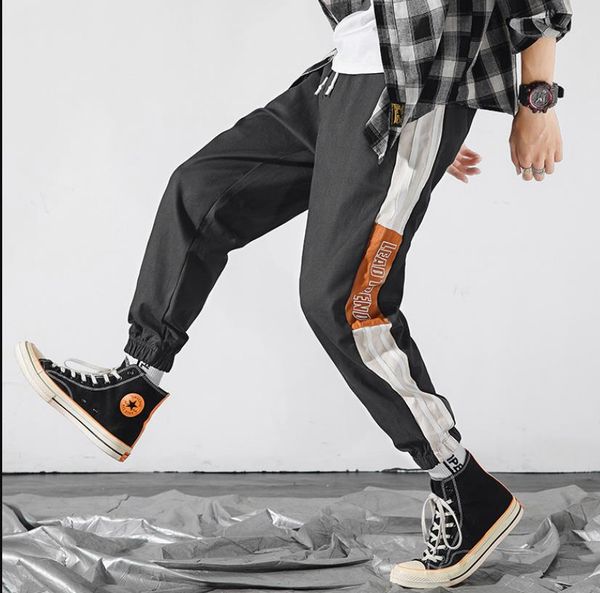 c1003 2019 autumn new men's color-printed bouquets feet feet patchwork sports japanese style long pants trousers weatpants, Black
c1003 2019 autumn new men's color-printed bouquets feet feet patchwork sports japanese style long pants trousers weatpants, Black