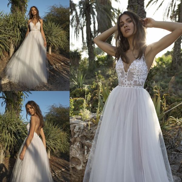 asaf dadush chic wedding dresses bohemian boho spaghetti v neck lace backless bridal gowns for beach gardens a line wedding gowns, White
asaf dadush chic wedding dresses bohemian boho spaghetti v neck lace backless bridal gowns for beach gardens a line wedding gowns, White