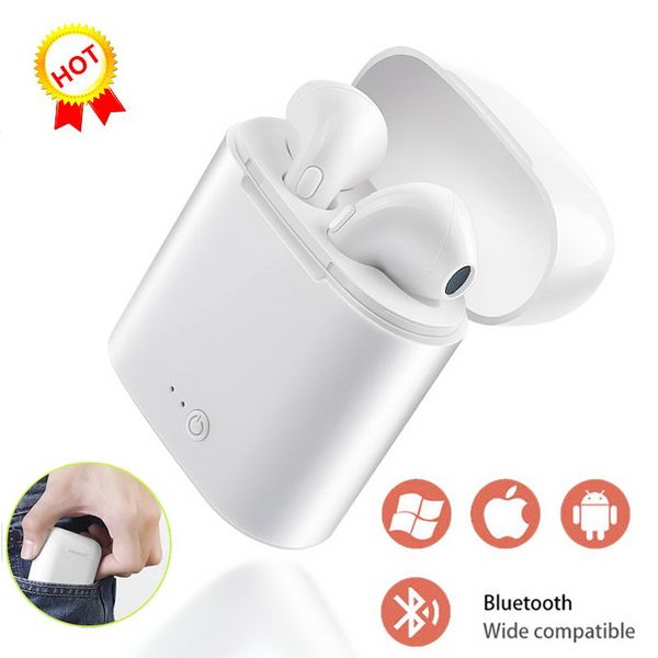 1 ШТ. I7S TWS i7s Bluetooth Наушники с Коробкой Зарядного Устройства Близнецы Беспроводные