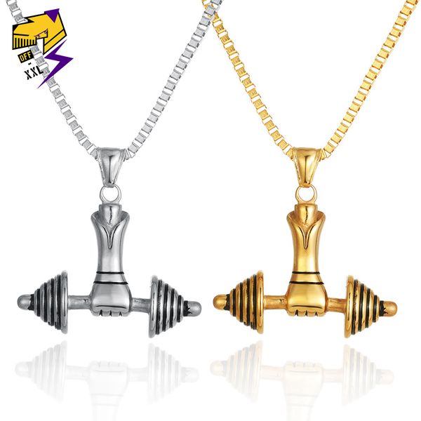 dumbbell charm fitness male model necklace punk silver color chain bodybuilding gym necklaces for men fitness trainer jewelry
dumbbell charm fitness male model necklace punk silver color chain bodybuilding gym necklaces for men fitness trainer jewelry