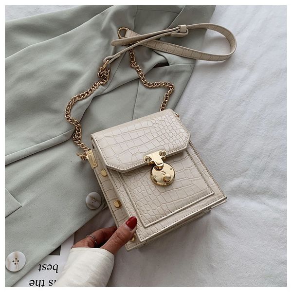 female fashion pu leather crossbody bags for women 2020 chains shoulder messenger bag ladies hand sling handbags