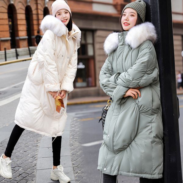 2019 зима вниз хлопка куртки женщин с капюшоном меховой воротник пальто parka женщина зимняя куртка длинные корейский сыпучие теплый overcoa, Black
2019 зима вниз хлопка куртки женщин с капюшоном меховой воротник пальто parka женщина зимняя куртка длинные корейский сыпучие теплый overcoa, Black