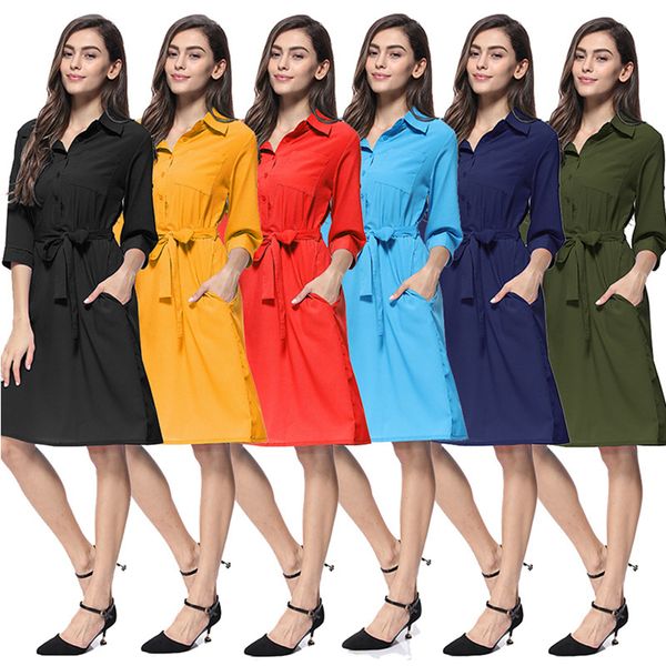 spot 2020 european lapel cropped sleeve casual solid color button pocket street dress, support mixed batch, Black;gray
spot 2020 european lapel cropped sleeve casual solid color button pocket street dress, support mixed batch, Black;gray