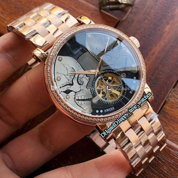 luxury new 5159r001 rose gold diamond bezel silver skull dial automatic mechanical mens watch stainless steel strap mens sports watches, Slivery;brown
luxury new 5159r001 rose gold diamond bezel silver skull dial automatic mechanical mens watch stainless steel strap mens sports watches, Slivery;brown