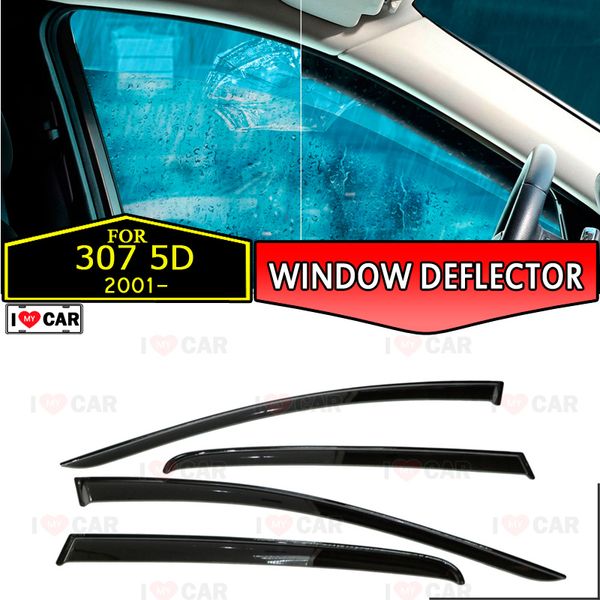 window deflectors for peugeot 307 5d 2001- car window deflector wind guard vent sun rain visor cover car styling
window deflectors for peugeot 307 5d 2001- car window deflector wind guard vent sun rain visor cover car styling