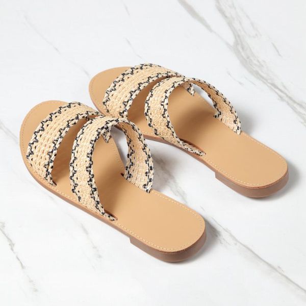 summer flat bling slippers new fashion wild flat woven women slippers outdoor beach ladies slides plus size
summer flat bling slippers new fashion wild flat woven women slippers outdoor beach ladies slides plus size