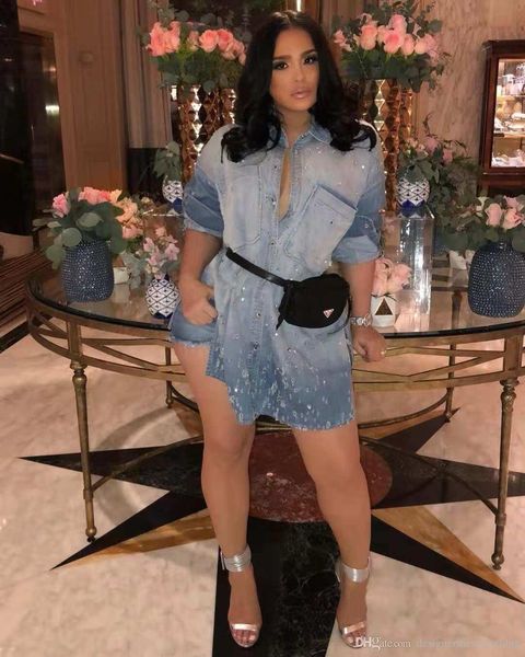 summer women jeans dresses long sleeve pocket button dresses skinny hole jeans dress women clothes, Black;gray
summer women jeans dresses long sleeve pocket button dresses skinny hole jeans dress women clothes, Black;gray