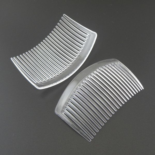 20pcs 5.0cm*8.5cm 23teeth clear plain plastic hair combs for diy hair accessories bridal headpieces,transparent side combs, White;golden
20pcs 5.0cm*8.5cm 23teeth clear plain plastic hair combs for diy hair accessories bridal headpieces,transparent side combs, White;golden