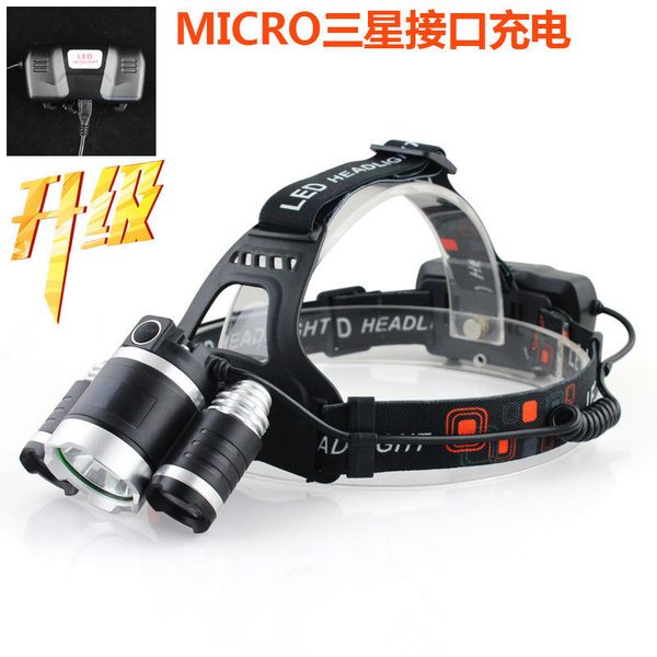 new pattern usb charge light t6 + 2xpe three spotlight long s headlights go fishing lamp outdoors lighting
new pattern usb charge light t6 + 2xpe three spotlight long s headlights go fishing lamp outdoors lighting