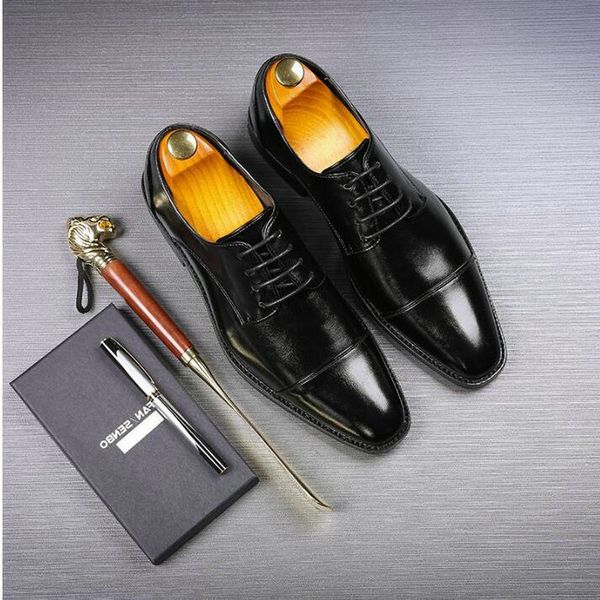 male pointed toe oxfords shoes men formal shoes leather business casual men dress office a51-38, Black
male pointed toe oxfords shoes men formal shoes leather business casual men dress office a51-38, Black