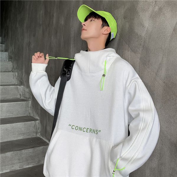 2019 winter new trend plus velvet толстые сыпучие фуфайки hoodie вскользь pure color пуловер белый / черный / синий, Black
2019 winter new trend plus velvet толстые сыпучие фуфайки hoodie вскользь pure color пуловер белый / черный / синий, Black