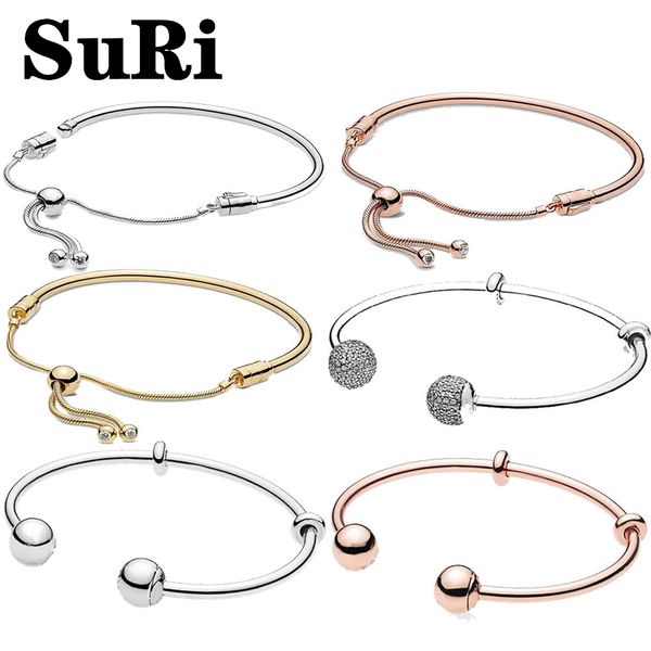 suri new original 100% 925 sterling silver pando charm chain bracelet for women fashion classic luxury certified jewelry, Golden;silver
suri new original 100% 925 sterling silver pando charm chain bracelet for women fashion classic luxury certified jewelry, Golden;silver