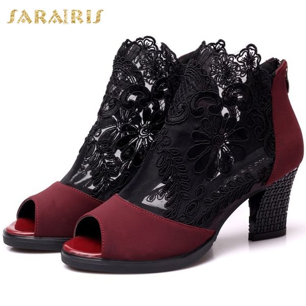 sarairis 2020 dropship chunky heels summer boots woman shoes peep toe zip up shoes women boots lady footwear, Black
sarairis 2020 dropship chunky heels summer boots woman shoes peep toe zip up shoes women boots lady footwear, Black