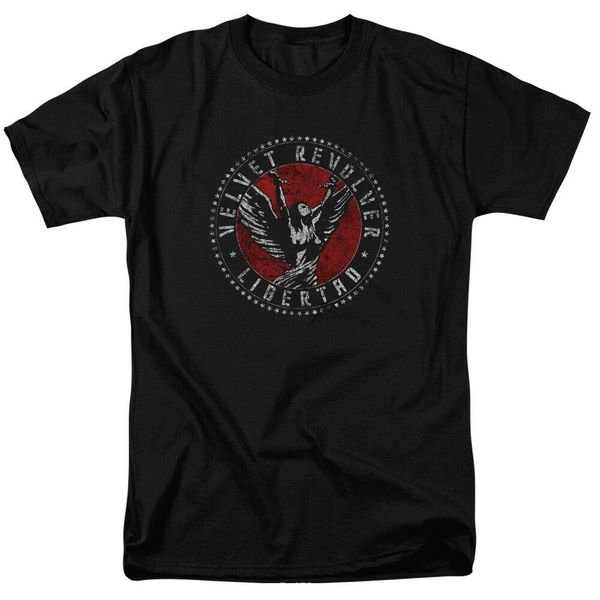 velvet revolver circle logo licensed t shirt, White;black 
velvet revolver circle logo licensed t shirt, White;black