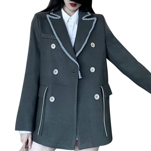 women's suits & blazers winter clothes women vintage woolen blazer high grade sense style double breasted suit, White;black
women's suits & blazers winter clothes women vintage woolen blazer high grade sense style double breasted suit, White;black