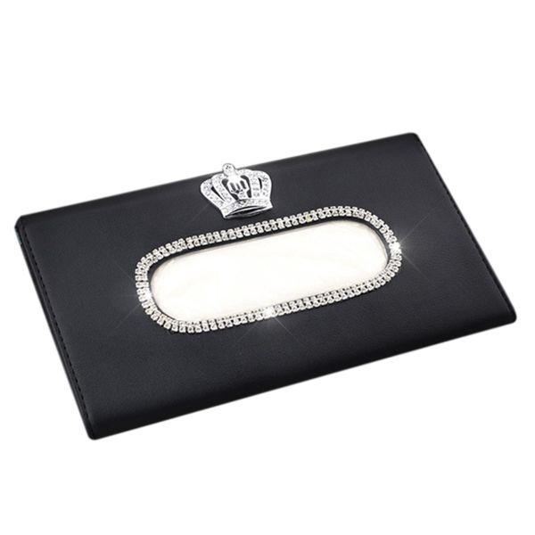 fashion crown crystal car tissue box sun visor leather auto tissue bag sunvisor hanging holder case napkin for car accessories(b
fashion crown crystal car tissue box sun visor leather auto tissue bag sunvisor hanging holder case napkin for car accessories(b