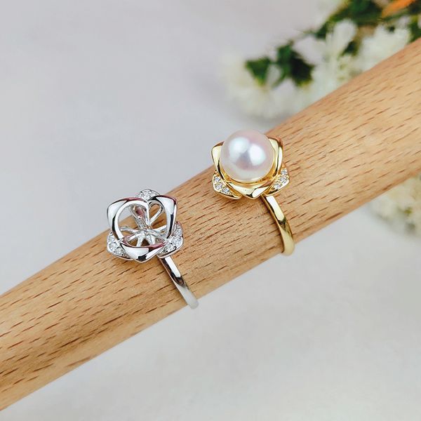 925 sterling silver 7-8mm natural freshwater pearl ring simple style accessory jewelry resizable zircon engagement fancy gift, Slivery;golden
925 sterling silver 7-8mm natural freshwater pearl ring simple style accessory jewelry resizable zircon engagement fancy gift, Slivery;golden