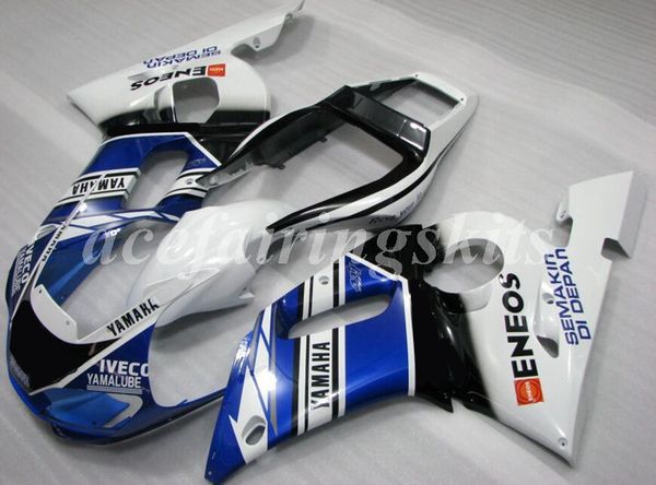 new abs motorcycle full fairings kit fit for yamaha yzf-r6 1998 1999 2000 2001 2002 r6 bodywork set blue white luster 
new abs motorcycle full fairings kit fit for yamaha yzf-r6 1998 1999 2000 2001 2002 r6 bodywork set blue white luster