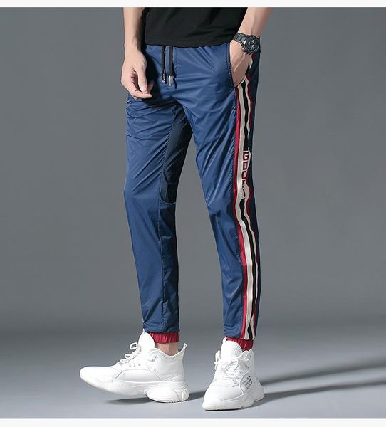 sport pencil pants for male summer active style drawstring clothing hip pop patchwork capris apparel, Black
sport pencil pants for male summer active style drawstring clothing hip pop patchwork capris apparel, Black