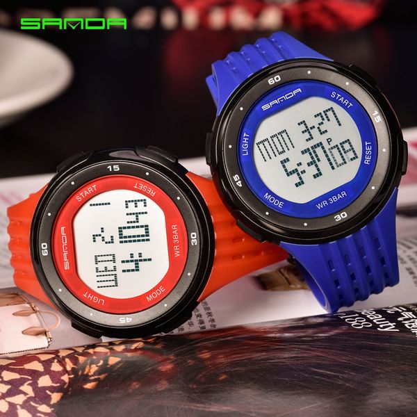 sanda 338 led digital men watches week display calendar alarm 3bar wristwatch waterproof timing sports watch relogio masculino, Slivery;brown
sanda 338 led digital men watches week display calendar alarm 3bar wristwatch waterproof timing sports watch relogio masculino, Slivery;brown