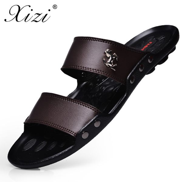 xizi 2018 new design men sandals men breathable pu leather sandals summer flat heel casual beach flip flops slippers, Black
xizi 2018 new design men sandals men breathable pu leather sandals summer flat heel casual beach flip flops slippers, Black