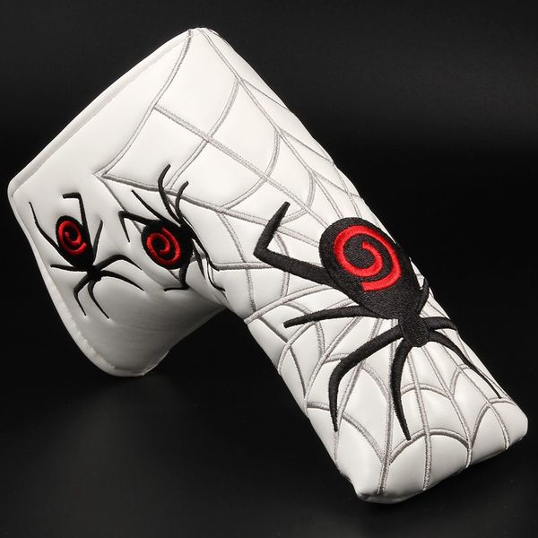 1pc new spider with silver web golf putter cover headcover for blade golf putter white black head cover ing
1pc new spider with silver web golf putter cover headcover for blade golf putter white black head cover ing
