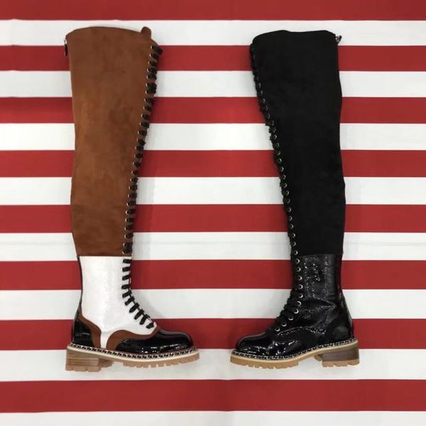 women's boots ankle spring shoes knee high berets summer 2019 spring autumn shoes woman thigh high boots suede lace up weste, Black
women's boots ankle spring shoes knee high berets summer 2019 spring autumn shoes woman thigh high boots suede lace up weste, Black
