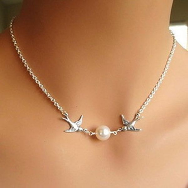 2019 simple and exquisite double flying than the bird bird pearl short necklace chain bohemian style clavicle chain factory dire, Golden;silver
2019 simple and exquisite double flying than the bird bird pearl short necklace chain bohemian style clavicle chain factory dire, Golden;silver