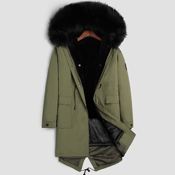 mens real fur coat winter long jacket down parka hoodies woollen -30 degree clothes plus size outerwear overcoat 2018, Black
mens real fur coat winter long jacket down parka hoodies woollen -30 degree clothes plus size outerwear overcoat 2018, Black