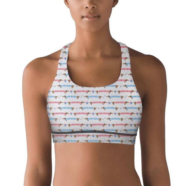 women's yoga vestfunny dachshunds dog playing ball printing friendssports bra cute sports underwear funny colorful dog cat paws dot & o, Black;white
women's yoga vestfunny dachshunds dog playing ball printing friendssports bra cute sports underwear funny colorful dog cat paws dot & o, Black;white