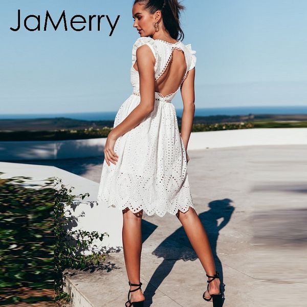 jamerry vintage white summer lace dress women backless hollow out embroidery cotton dresses party midi female vestidos 2019, Black;gray
jamerry vintage white summer lace dress women backless hollow out embroidery cotton dresses party midi female vestidos 2019, Black;gray