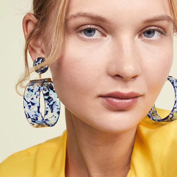 new fashion acetate acrylic oversize round earring for women 2020 geometric hollow big circle drop dangle earring party jewelry, Silver
new fashion acetate acrylic oversize round earring for women 2020 geometric hollow big circle drop dangle earring party jewelry, Silver