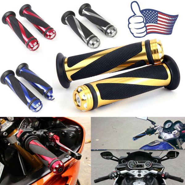 1 pair 7/8 inch 22mm aluminum rubber motorcycle motorbike handlebar hand grip end new
1 pair 7/8 inch 22mm aluminum rubber motorcycle motorbike handlebar hand grip end new