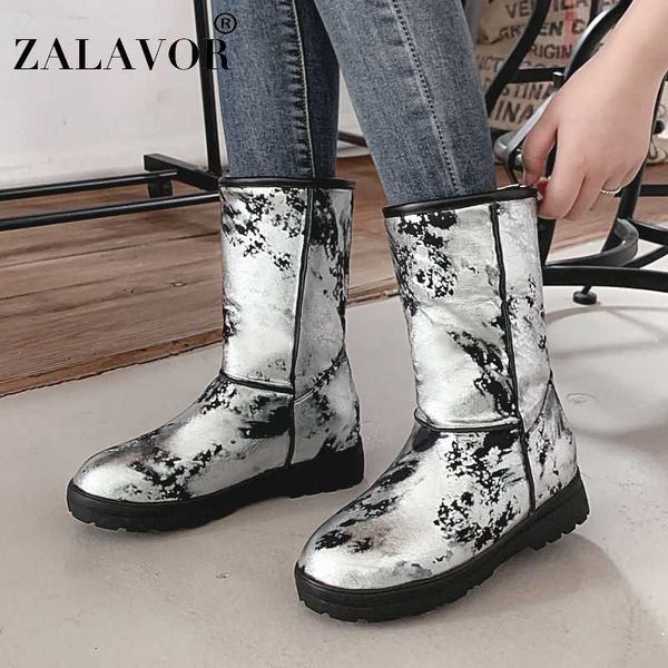 zalavor plus size 33-50 fashion women mid calf boots round toe print snow boots winter plush warm flats casual women footwear, Black
zalavor plus size 33-50 fashion women mid calf boots round toe print snow boots winter plush warm flats casual women footwear, Black