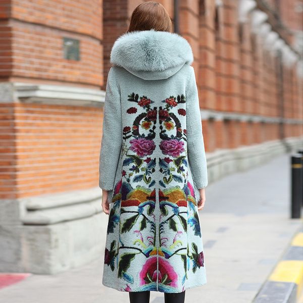 coat real winter clothes women fur collar long wool jacket print woman coats korean abrigo mujer hq29-mc06c kj2527, Black
coat real winter clothes women fur collar long wool jacket print woman coats korean abrigo mujer hq29-mc06c kj2527, Black