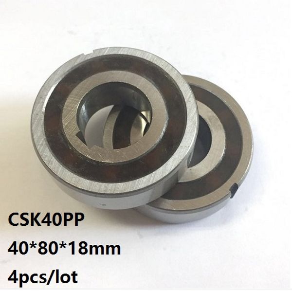 Image of 4pcs/lot CSK40PP 40mm One Way Clutch Bearing With dual keyway 40x80x18mm Sprag Freewheel Backstop Bearing 40*80*18mm