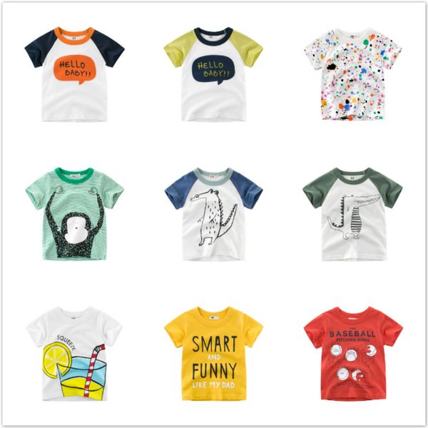 kids casual fashion summer toddler baby boys cotton style short sleeve t shirt girl o-neck pullover cartoon print t-shirts 1-10y, Blue
kids casual fashion summer toddler baby boys cotton style short sleeve t shirt girl o-neck pullover cartoon print t-shirts 1-10y, Blue