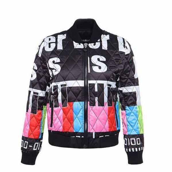 autumn and winter thickened short jacket female european station 2020 new printed baseball uniform short coat women clothing, Black
autumn and winter thickened short jacket female european station 2020 new printed baseball uniform short coat women clothing, Black