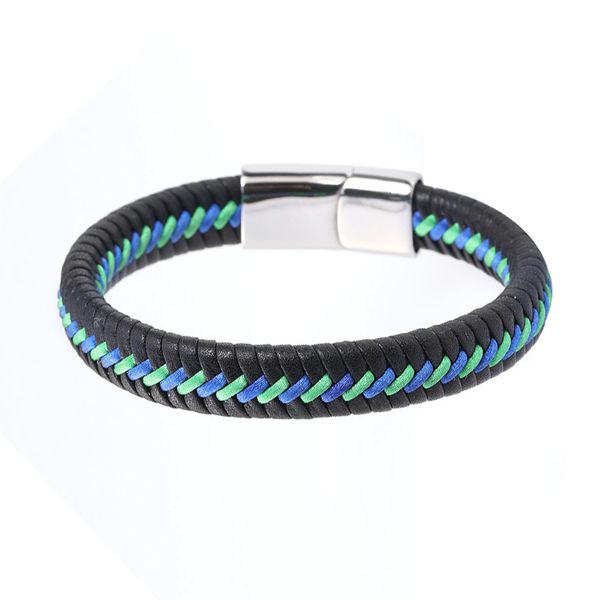 bracelet new color woven leather titanium steel rope custom stainless steel jewelry gift simple and elegant temperament fashion, Golden;silver
bracelet new color woven leather titanium steel rope custom stainless steel jewelry gift simple and elegant temperament fashion, Golden;silver
