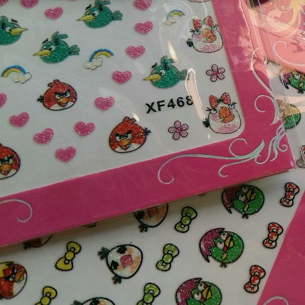 * 120pcs/lot * 24style anime cartoon nail art sticker bird birds game cute designs nail transfer decal decals 3d tip tips glitter decoration, Black
* 120pcs/lot * 24style anime cartoon nail art sticker bird birds game cute designs nail transfer decal decals 3d tip tips glitter decoration, Black