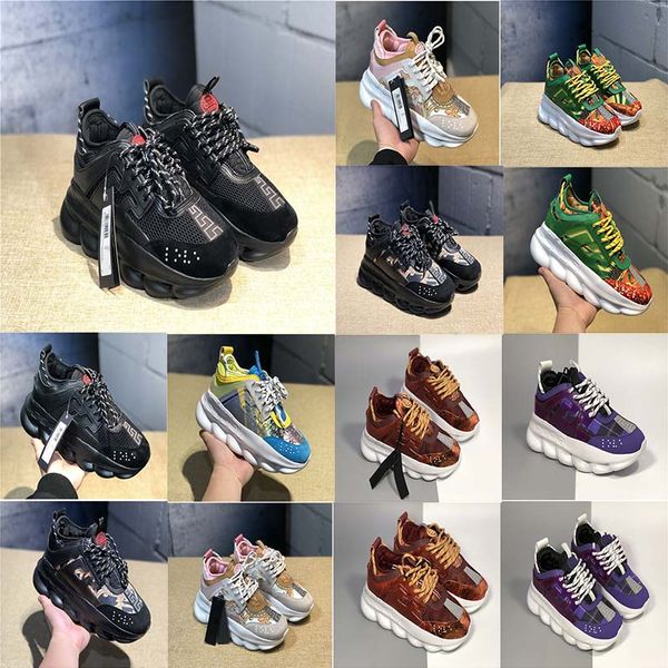 New Luxury Chain Reaction Casual Ladies Designer Shoes Mens Womens Fashion District Medusa Link-Embossed Sole Trainer
New Luxury Chain Reaction Casual Ladies Designer Shoes Mens Womens Fashion District Medusa Link-Embossed Sole Trainer