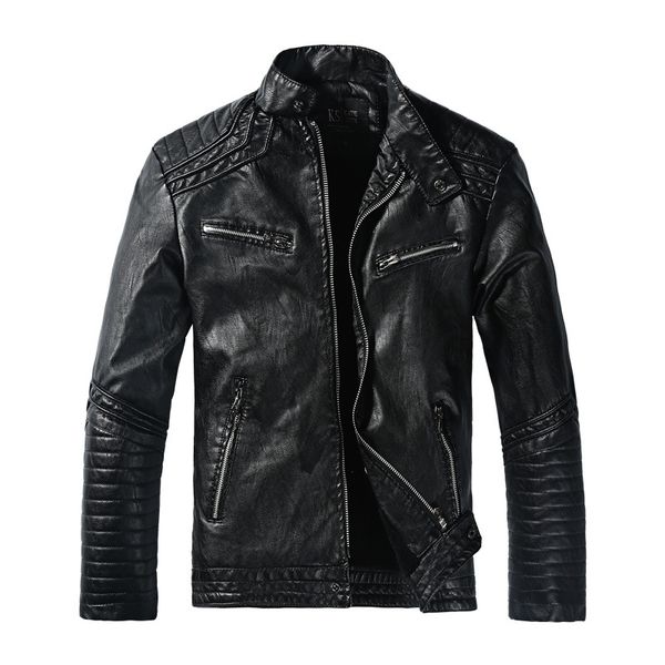 new 2019 winter jacket men's plus velvet keep warm motorcycle large size man leather jacket faux leather l-3xl, Black
new 2019 winter jacket men's plus velvet keep warm motorcycle large size man leather jacket faux leather l-3xl, Black
